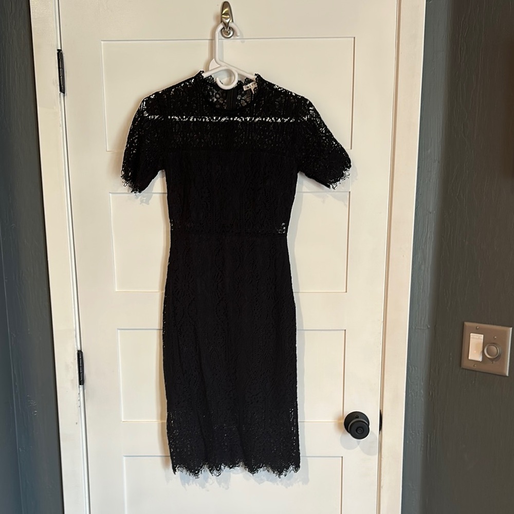 Elegant Black Lace Dress